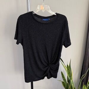 Black Knotted Women's Top